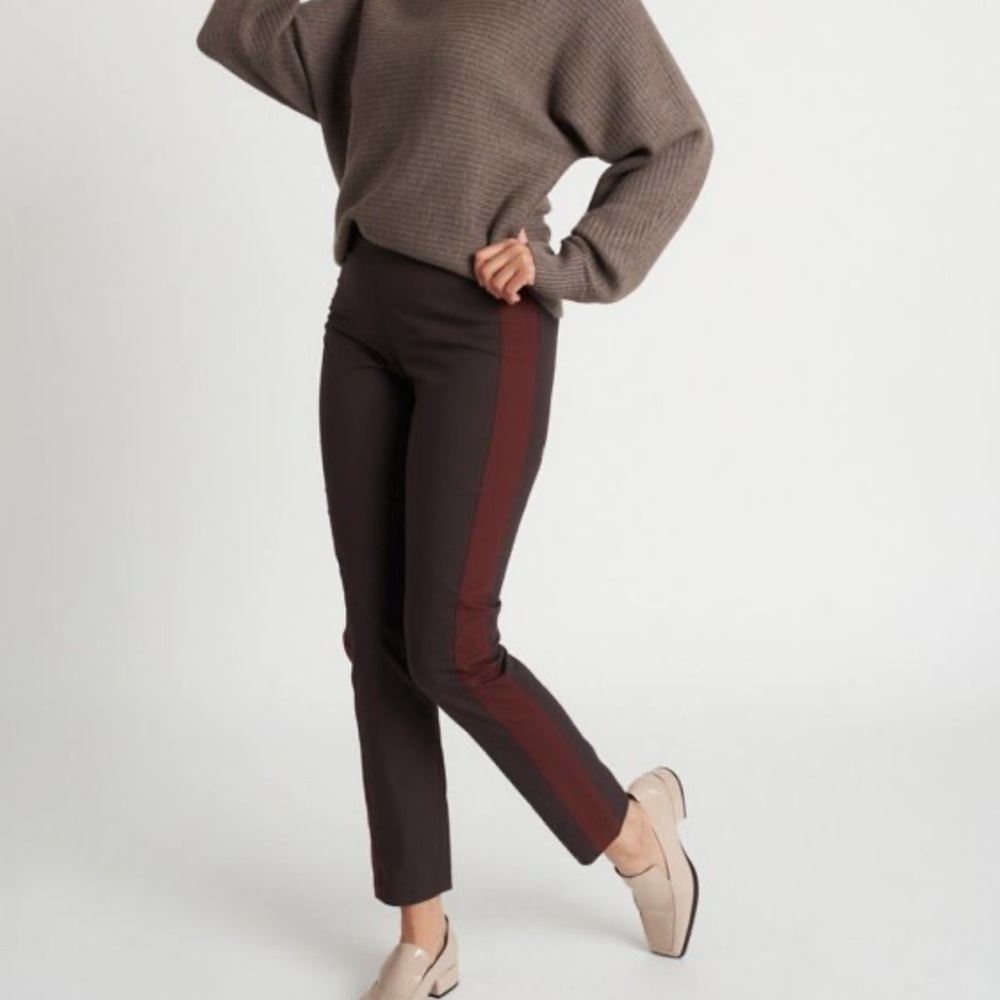 Kit and Ace Navigator Pants Classic Ankle‎ Brown Dark Cherrywood Size 2 Trousers